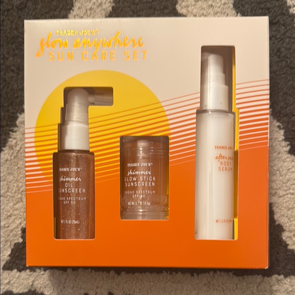 ☀️ Trader Joe’s Glow Anywhere Sun Care Set BNIB